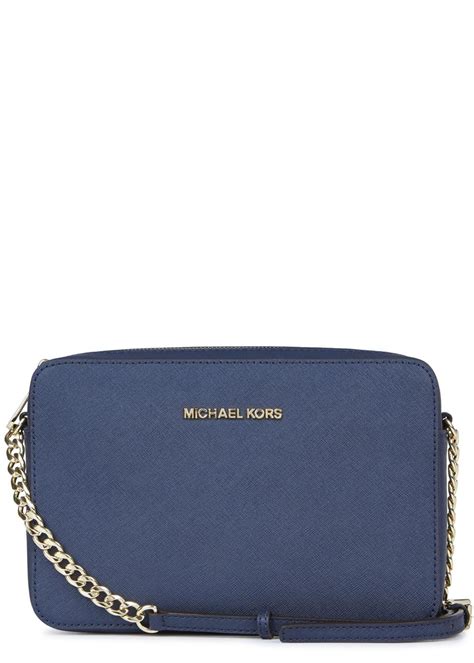 navy saffiano leather michael kors|saffiano leather cross body bag.